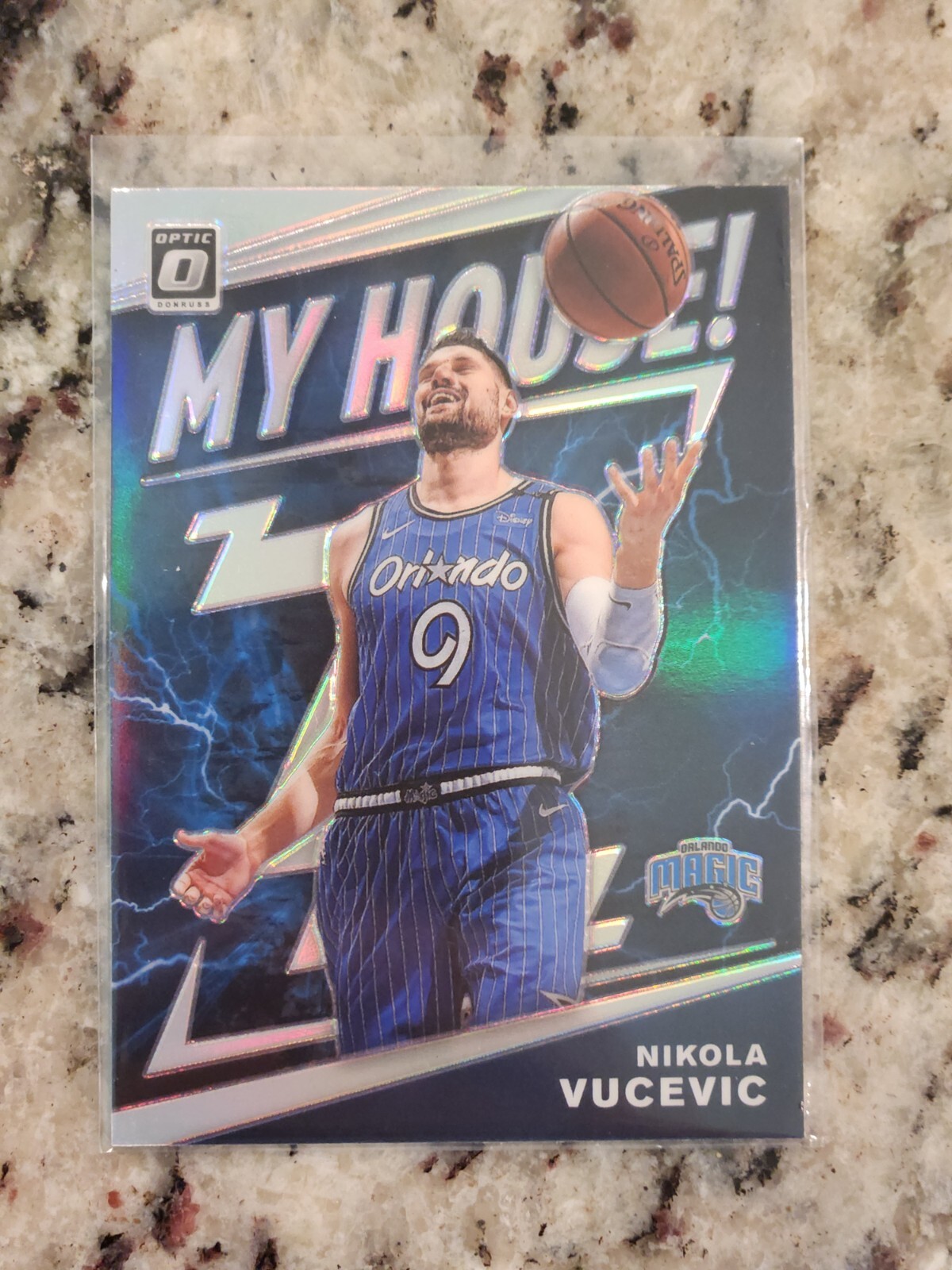 Nikola Vucevic 2019-20 Donruss Optic My House Silver Holo Prizm #8 Orlando Magic