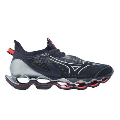 Mizuno Wave Prophecy 14 Navy Silver Men Road Running Jogging