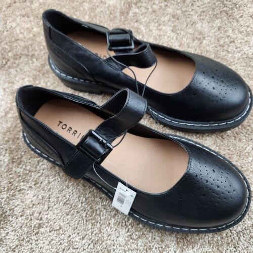Torrid Black Mary Jane Flat Lug Chunky Shoes Women's 9 Wide Width 9W