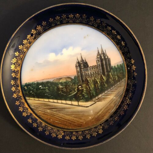 J.E. Kenyon Souvenir Plate Temple Square Salt Lake City, Utah - Picture 2 of 7