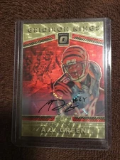 2017 A.J. Green Optic Gridiron Kings 1/1 Auto Gold super-refractor Bengals Rare!