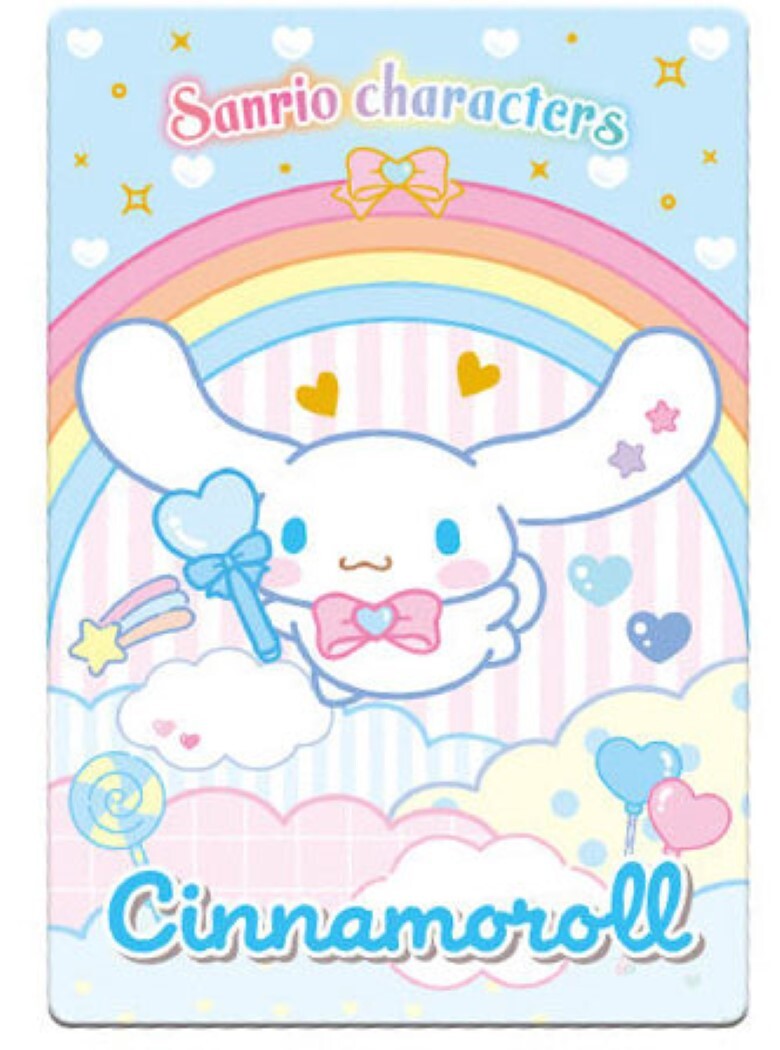 確認用 シナモロール SANRIO CHARACTERS Trading Card W#6 No.01 Cinnamoroll BANDAI Japan