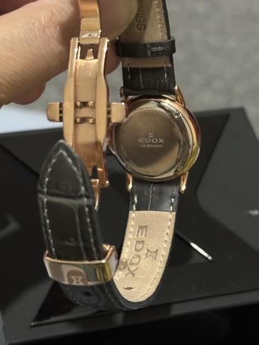 Orologio al quarzo da donna EDOX Les Vauberts 57001-37R-AIR PREZZO CONSIGLIATO £440 - Foto 12 di 17