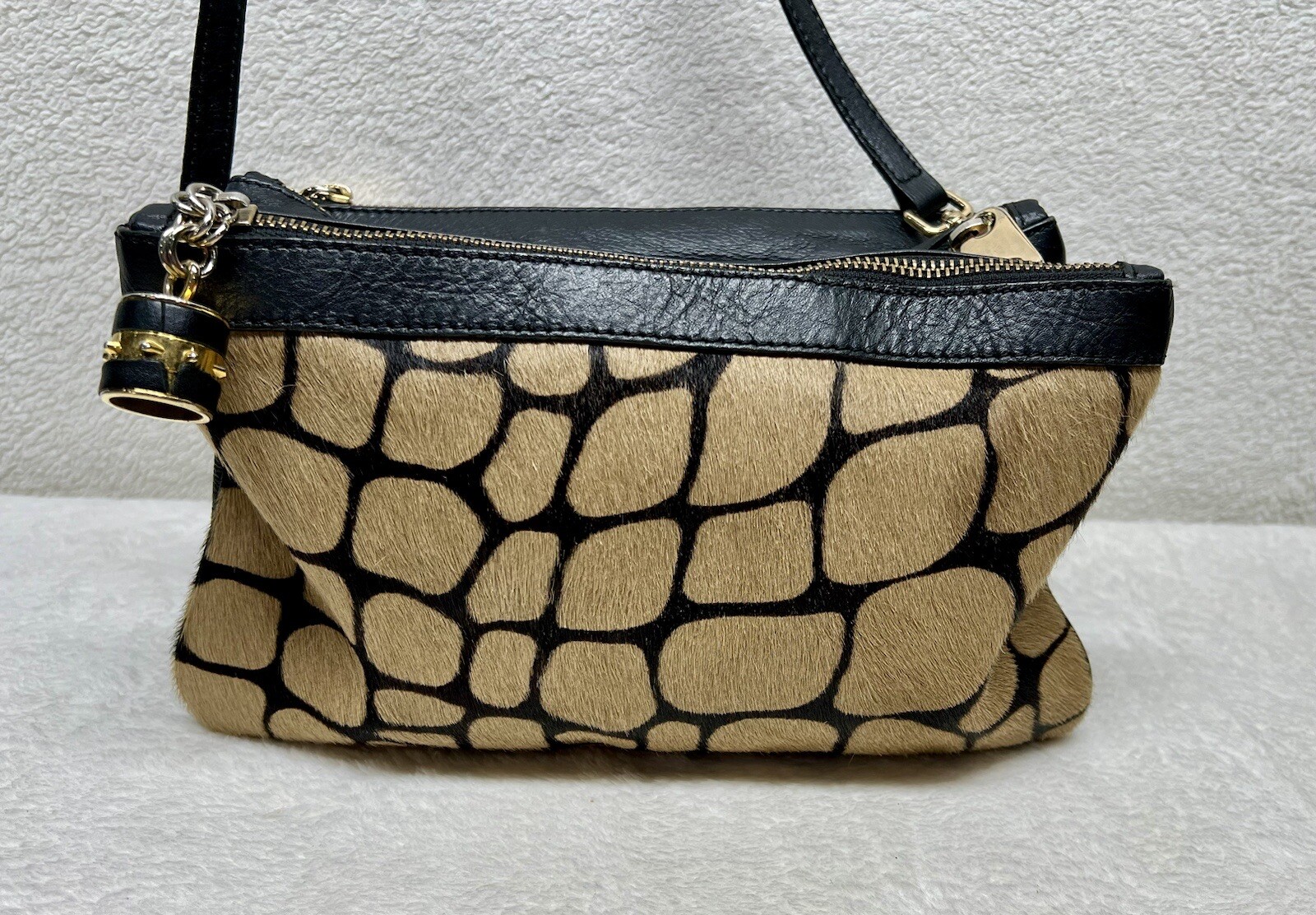 Borsa a mano Alberta Di Canio Multi Pony Peli Stampa Animale Borsa a tracolla Italia