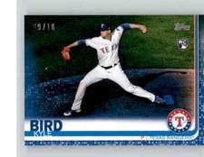 2019 TOPPS MINI On Demand KYLE BIRD Blue Parallel 09/10 Rangers Rookie RC #US80