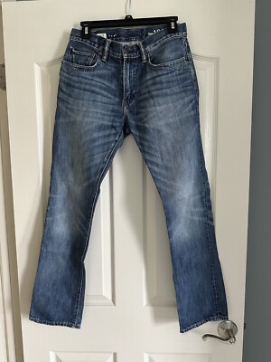 Gap 1969 Slim Leg Jeans Mens 28X30 Blue Dark Wash Denim Pocket