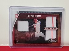 2022 Absolute Tools of the Trade 3 Swatch RED #20 Luke Williams 091/149