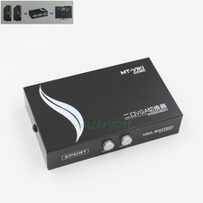 2 Port VGA Manual Sharing Switch Converter Box 2 PC to 1 Monitor LCD 1920 x 1440