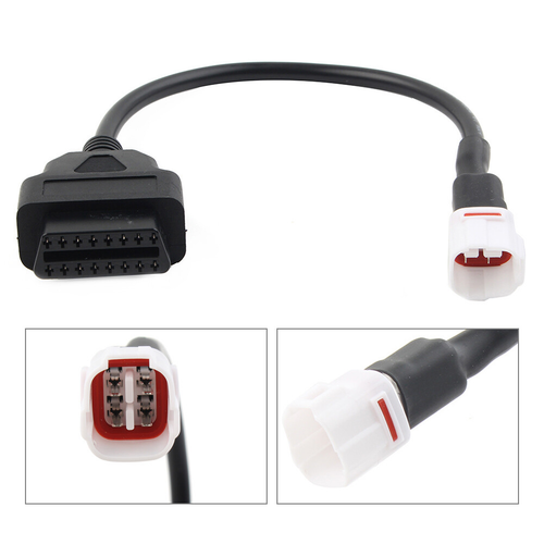 4 Pin to 16Pin OBD2 Diagnostic Cable Scanner Adapter Tool For YAMAHA Motorcycle - Picture 4 of 8