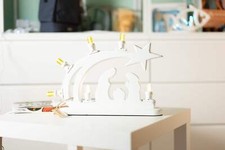 LUMINARIE D'ARREDO Natività 6 luci - artigianali in legno, luce cameretta