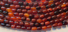 SMOOTH NATURAL ORANGE/BROWN AGATE OVAL 14X10 MM 15.5" STRAND BELOW WHOLESALE