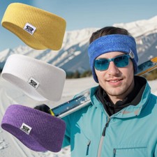 Winter Runing Headband Thick Knitted Ear Warmers Fleece Ear Cover for Men Women