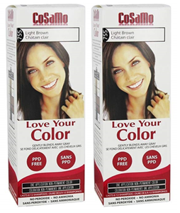 Cosamo Hair Color 755 Light Brown Compares To Clairol Loving Care