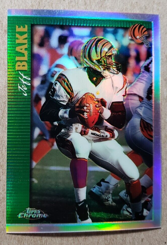 1997 Topps Chrome Refractor Jeff Blake #141 Cincinnati Bengals