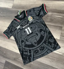 NEW WITH TAGS ABA SPORTS CUAUHTEMOC BLANCO BLACK JERSEY MEXICO 1998 98 SZ LARGE