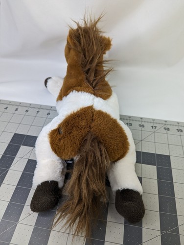 FAO Schwarz Horse Pony Plush Brown Cream 15 Inch Long Stuffed Animal Toy - Imagen 5 de 8