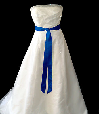 2/"x90/" SATIN Fancy Dress Party Wedding Ribbon SASH Tie Belt Bow Band Bridesmaid