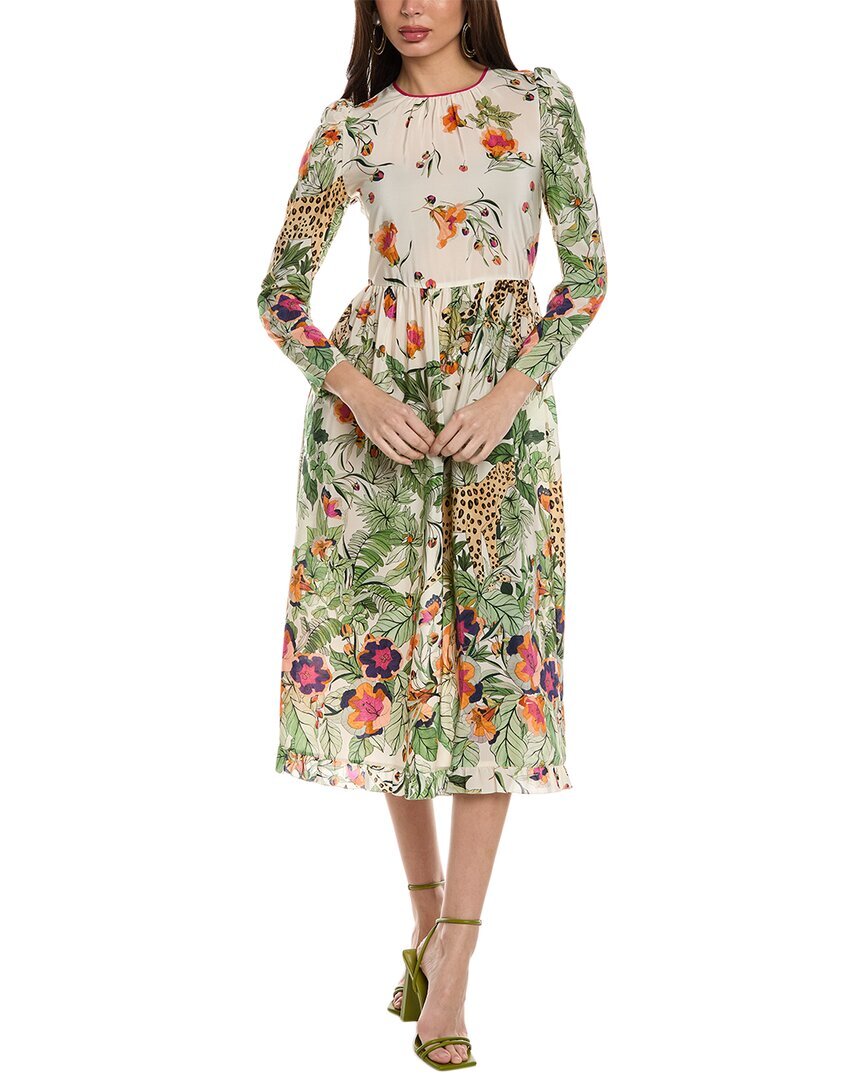 Красное шелковое платье миди Valentino Женское белое 40
