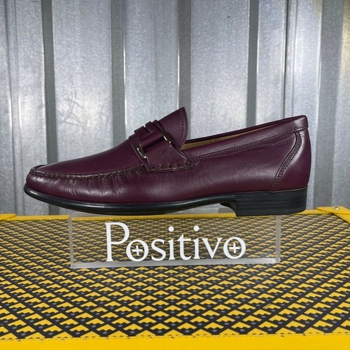 Bally Hombre Vino Mocasines de cuero Zapatos US 9 Nuevo | eBay