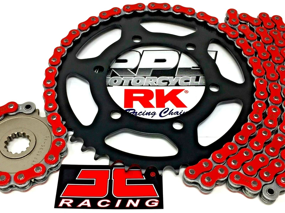 Kit de corrente e rodas dentadas Red Ducati Monster 600 M600 1994 RK MAX-X 520 X-Ring   - Imagem 2 de 4