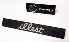 Sr Stealth Aluminum License Plate Delete W Illest Style Full Laser Engraved