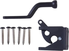 N109-020 V1261 Automatic Gate Latch in Matte Black