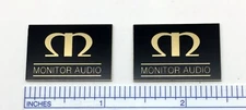 Monitor Audio Speaker Badge Logo Custom Made Aluminum