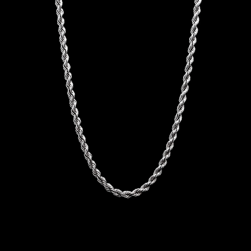 Seil Platin Gliederkette 27 Gramm Herren Halskette 22 Zoll Breite 3 mm Massiv...