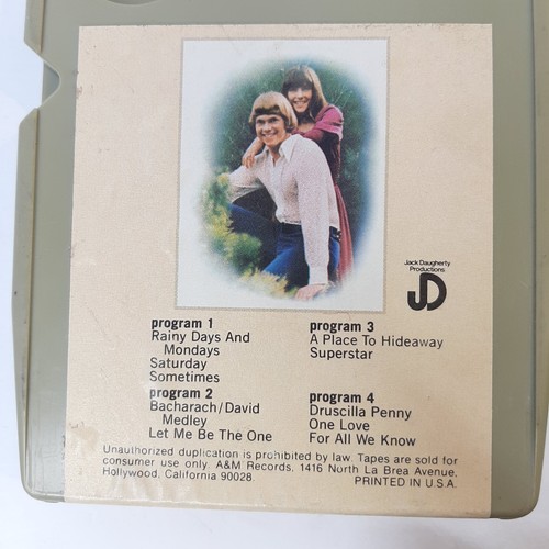 8 Spur Tonbandkassette Lot 3 Jesus Christ Super Star 2 Carpenters Horizons LESEN - Bild 9 von 11