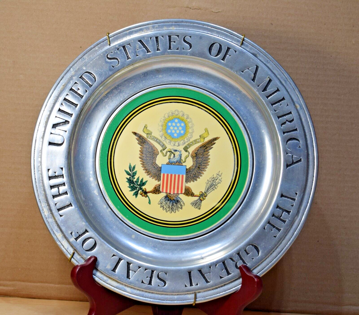 Great Seal of The United States of America Decorative Pewter Plate