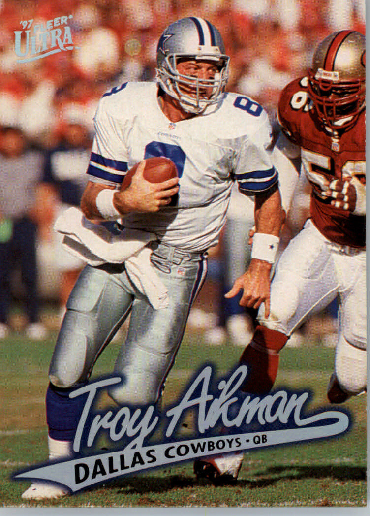 1997 Fleer Ultra Football #138 Troy Aikman - Dallas Cowboys