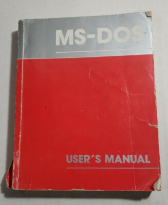 Vintage Microsoft MS-DOS user manual 1988 computing programming