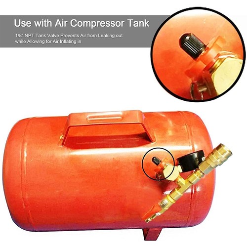 Anti-Corrosion Schrader Valve 1/4 NPT 1/8 NPT M10 Tire Copper Valve - Picture 7 of 17