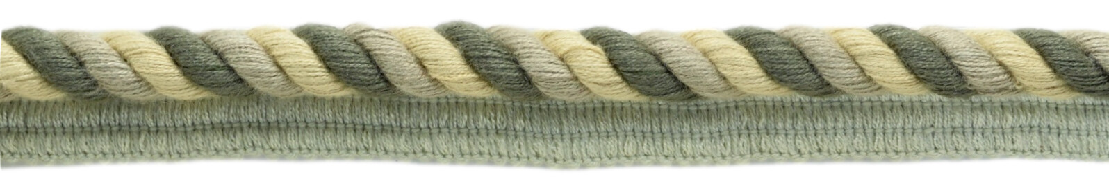 Twisted Rope Cord with Lip, Color# V126 - Beachwood Beige [Sold By The Yard]