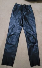 Women Vintage Wenjilli Genuine Leather Pants SIze 6