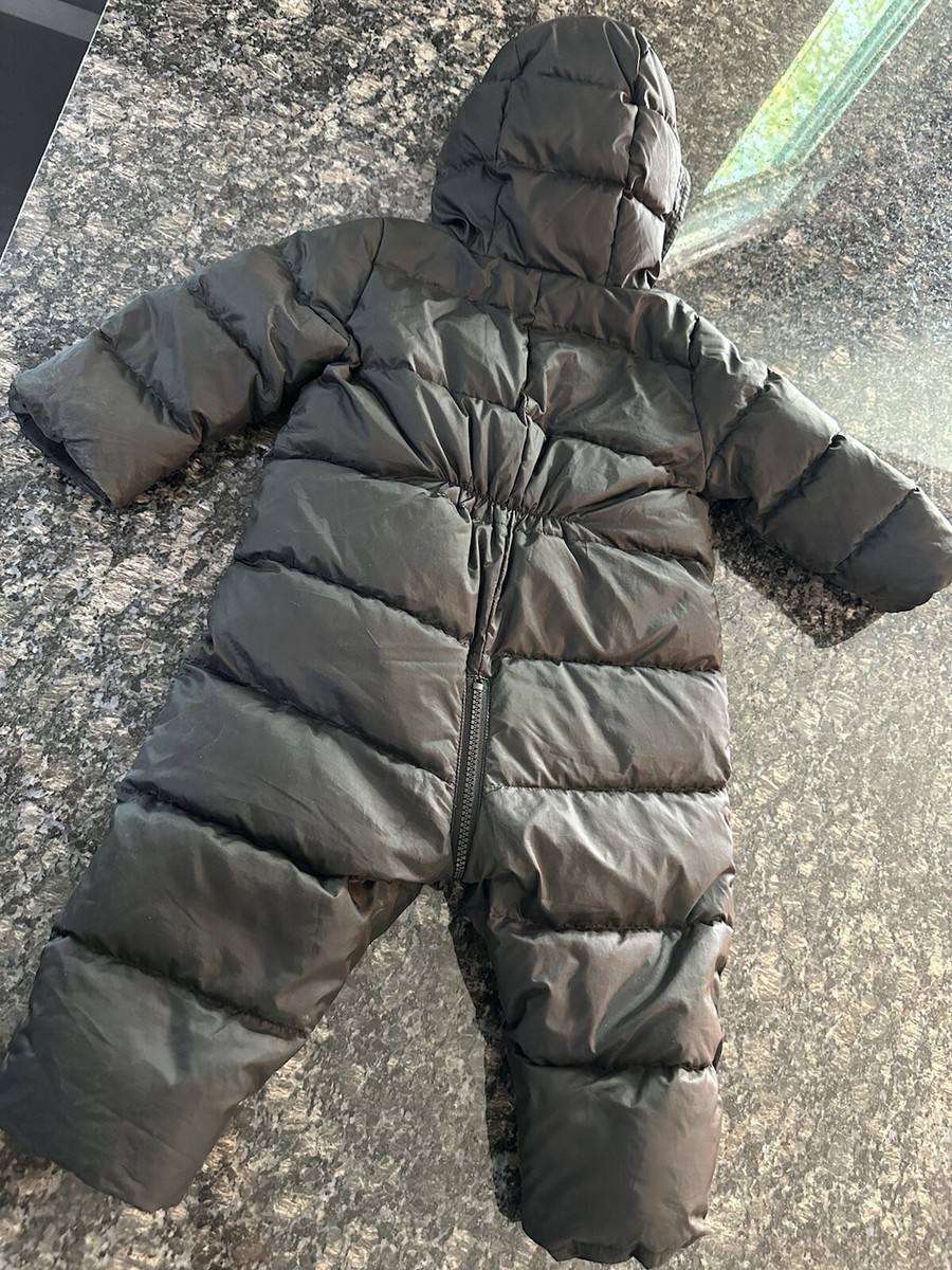 Burberry Baby Skylar Hooded Down Snowsuit Black Logo 18 M. | eBay