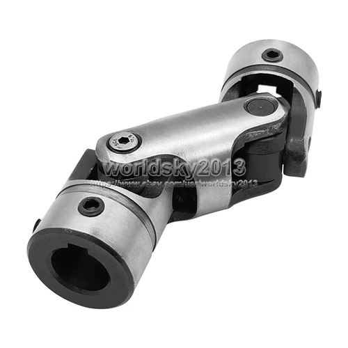 1x Double Cross Universal Joint Coupling Bushing Coupler Shaft Adaptor Keyway #3