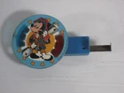 VINTAGE CHEIN TIN LITHO & PLASTIC WALT DISNEY TOY SPINNER WORKING
