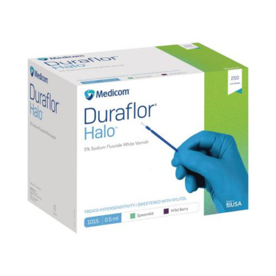 Medicom 1015-WB250 Duraflor Halo Fluoride Varnish Wild Berry 250/Pk 0.5 mL