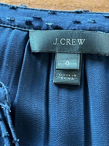 J.Crew Women’s Blue Silk Blouse Long Sleeve Round Neck Size 0 Woven Classic Fit - Picture 2 of 7
