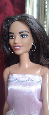E4 versilberte Creolen für 12'' Puppe/Barbie BITTE BEACHTEN ......