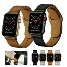 For Apple Watch Leather Strap Series 8 7 6 SE 5 4 3 2 38/40/42/44mm iWatch Band