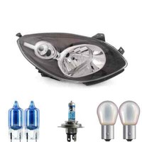 Halogen Scheinwerfer Rechts H4 Schwarz FüR Renault Twingo II Inklusive Lampen