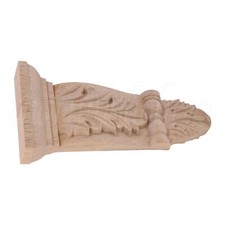 3.15"x0.98"x6.30" European Style Home Wood Carved Onlay Craft for DIY