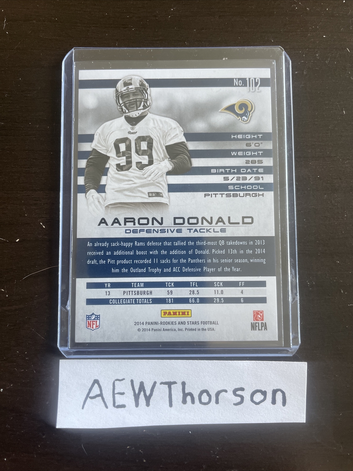 2014 Panini Rookies and Stars Aaron Donald RC Longevity 48/99 Rookie