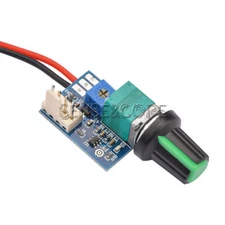 DC 12V PWM Fan Governor Speed Control with Knob 4-Wire Switch Fan Regulation-