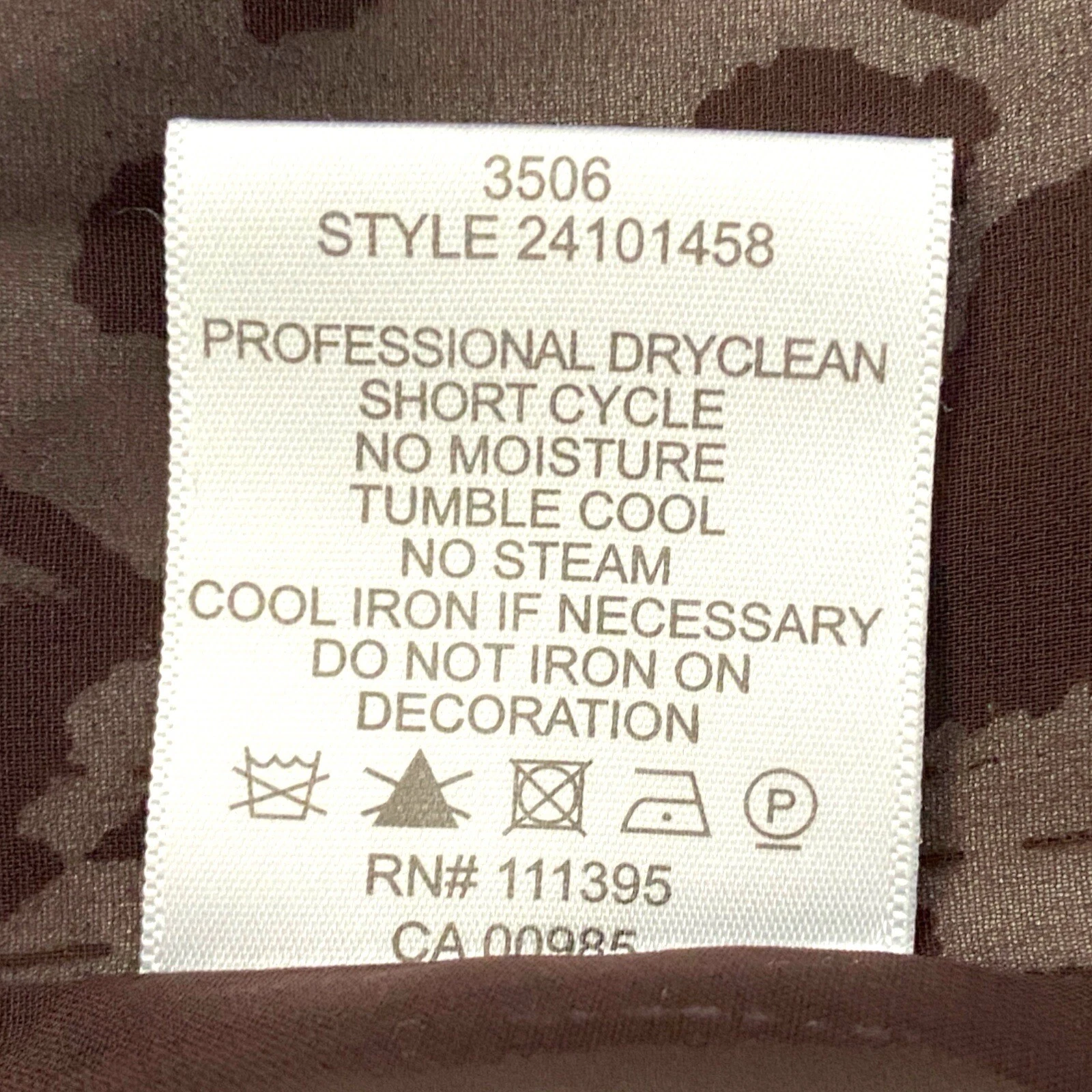 Abito bianco e marrone Tory Burch taglia 8 stile avvolgente in seta 24101458