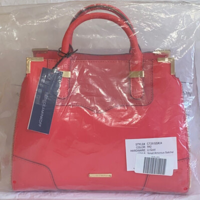 NWT REBECCA MINKOFF Small Amorous Saffiano Leather Satchel