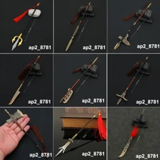 1/12 8.66'' Shang Dynasty China Halberd Combat Spear Blade Axe 6'' Action Figure