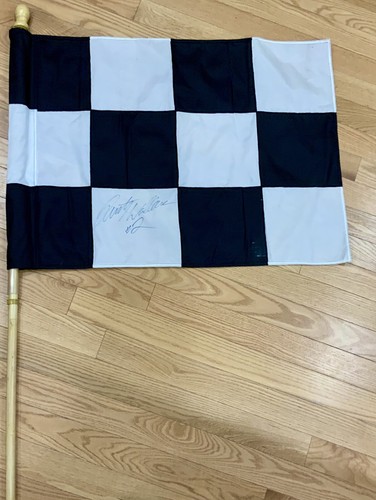 Rusty Wallace Autographed Checkered Flag Signed At NHMS In 2003. Nice - Picture 4 of 4